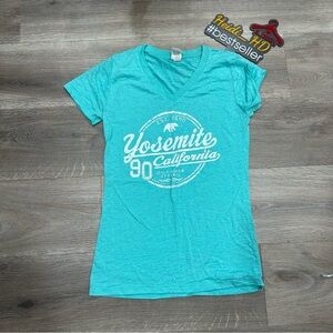 Blue Short Sleeve Fitted T-Shirt